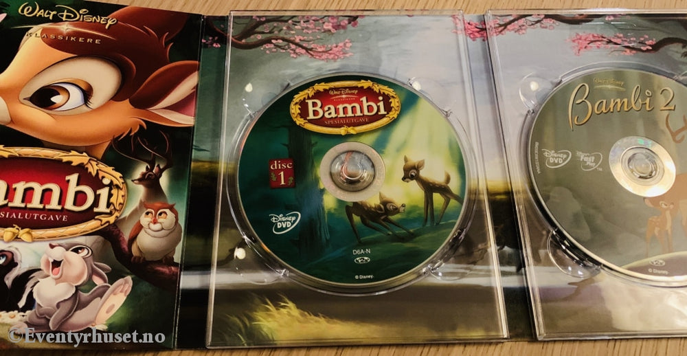 Disney Dvd Gullnummer 05. Bambi & 2.