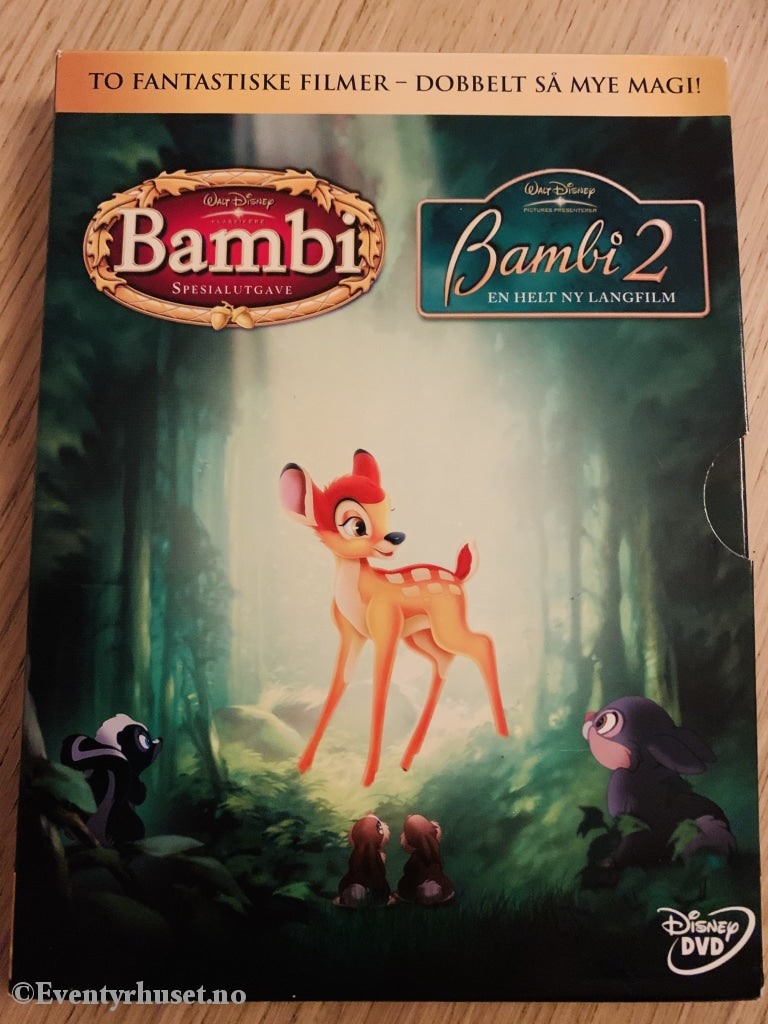 Disney Dvd Gullnummer 05. Bambi & 2.