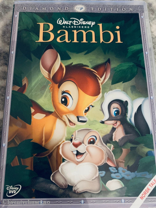 Disney Dvd Gullnummer 05. Bambi. Diamond Edition.