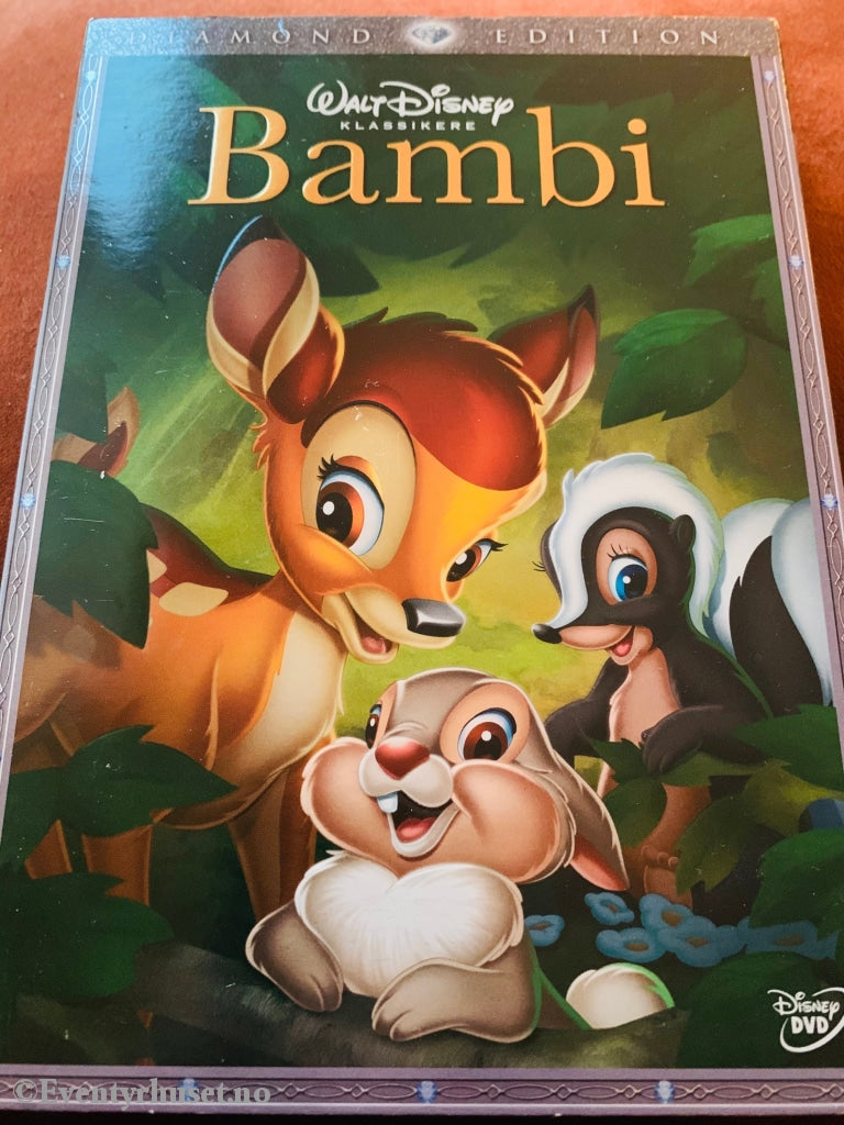 Disney Dvd Gullnummer 05. Bambi. Slipcase. Ny I Plast!