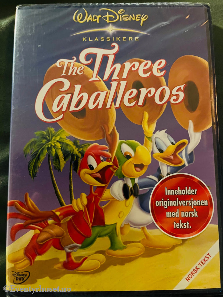 Disney Dvd Gullnummer 07. The Three Caballeros. Ny I Plast!