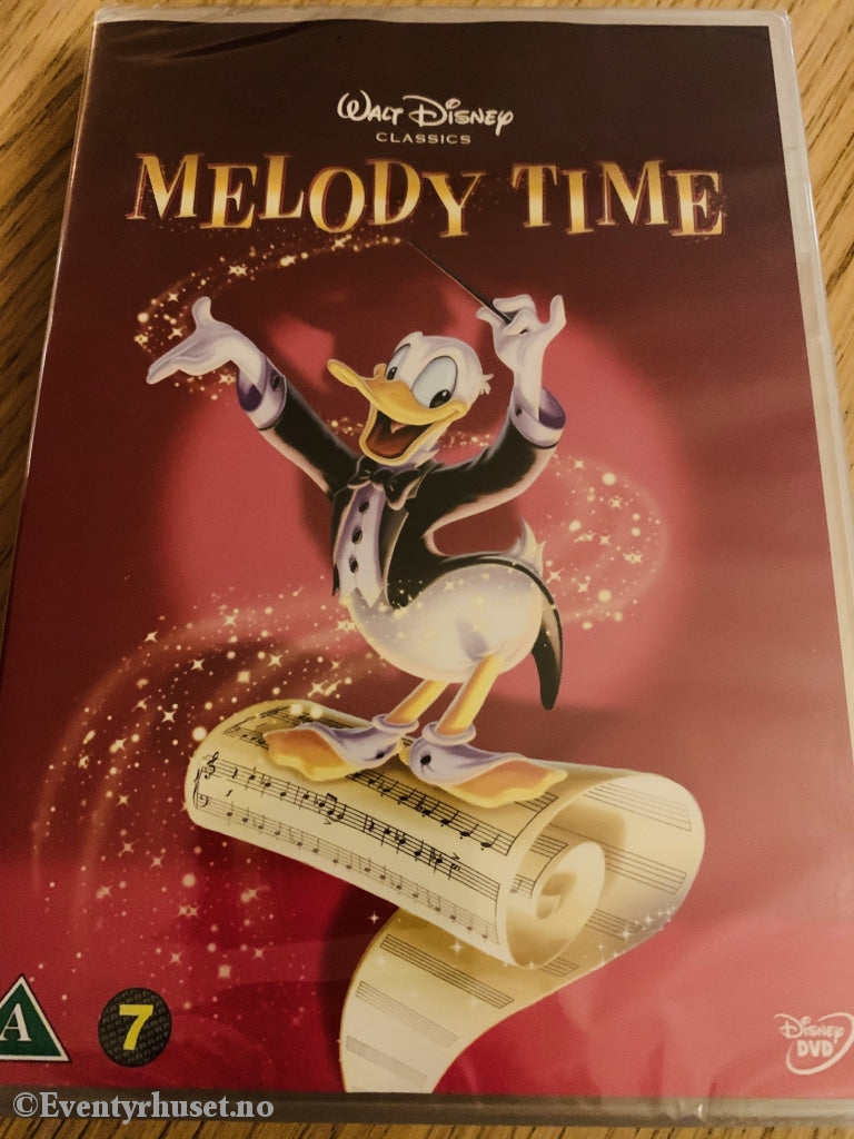 Disney Dvd. Gullnummer 10. Melody Time. 1948. Ny I Plast! Dvd