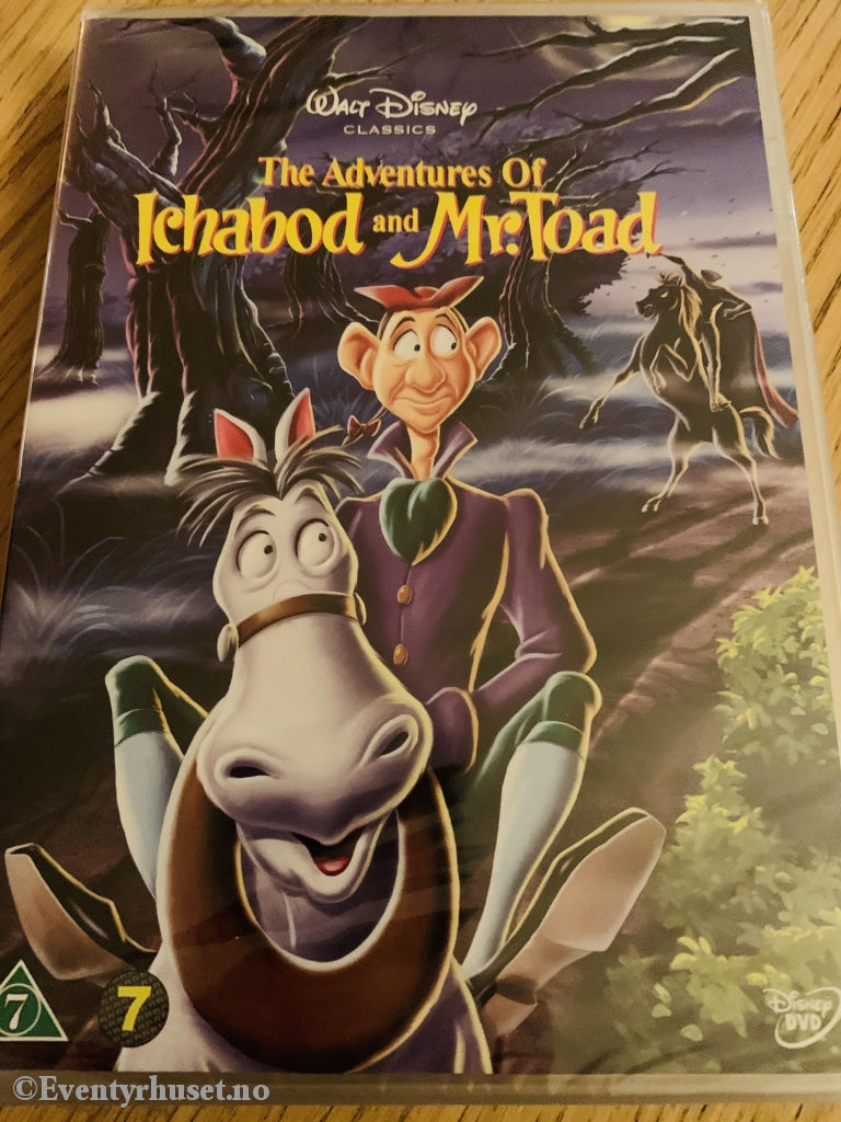 Disney Dvd. Gullnummer 11. The Adventures Of Ichabod And Mr. Toad. 1949. Ny I Plast! Dvd