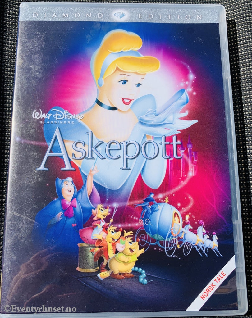 Disney Dvd Gullnummer 12. Askepott. 1950. Diamond Edition.