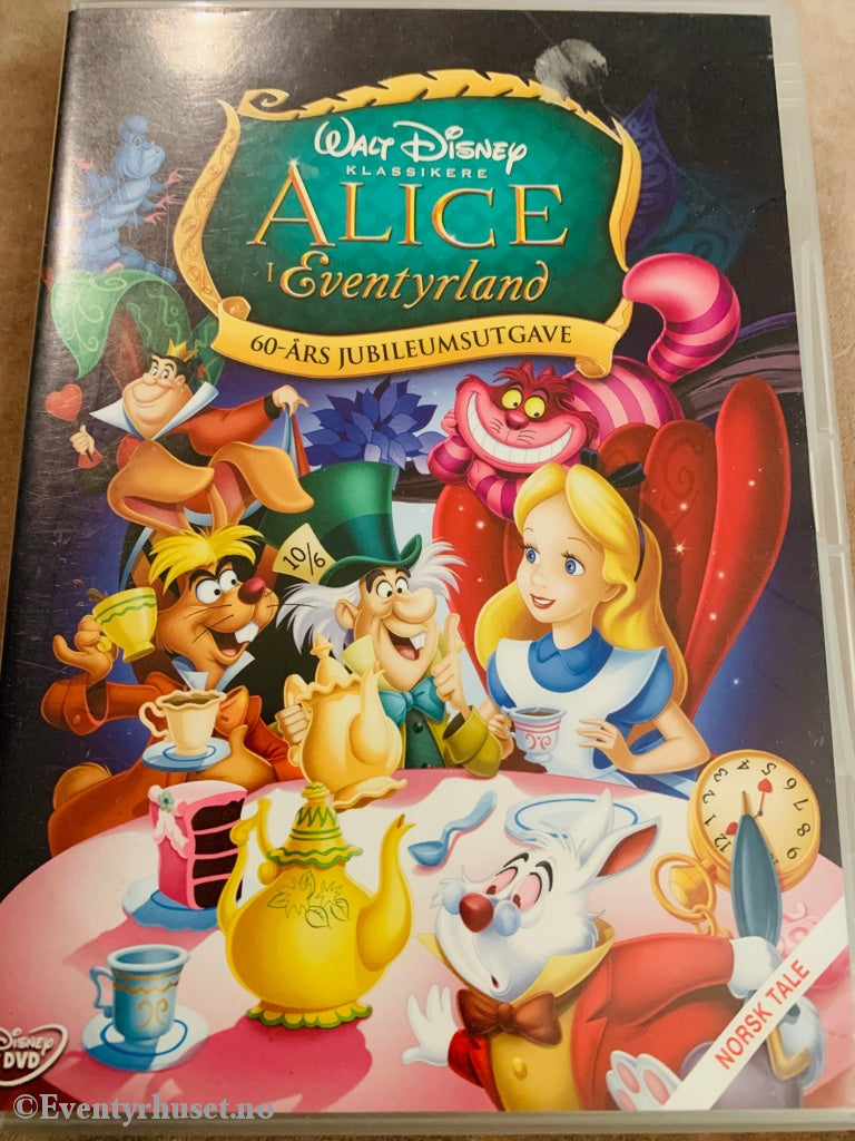 Disney Dvd Gullnummer 13. Alice I Eventyrland. 1951. 60-Års Jubileumsutgave.