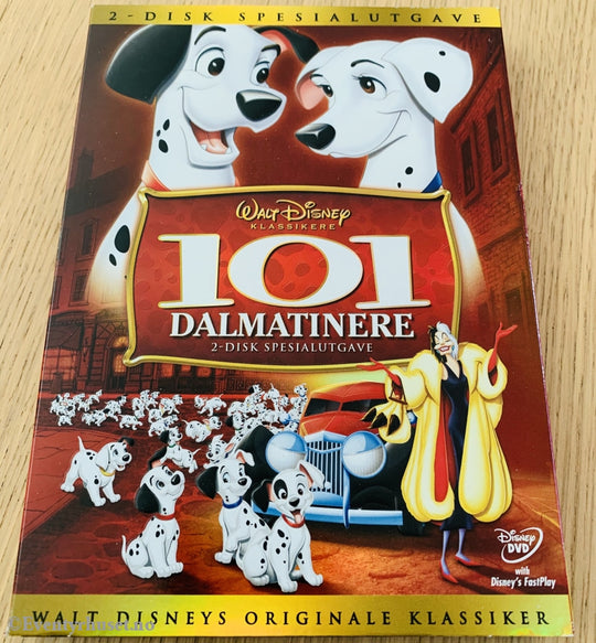 Disney Dvd Gullnummer 17. 101 Dalmatinere. Slipcase.