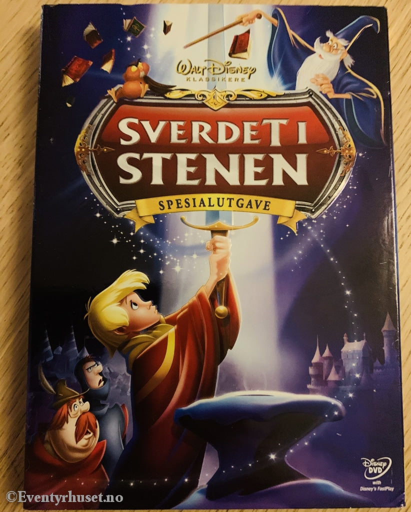 Disney Dvd. Gullnummer 31. Sverdet I Stenen. Spesialutgave. 1963. Dvd