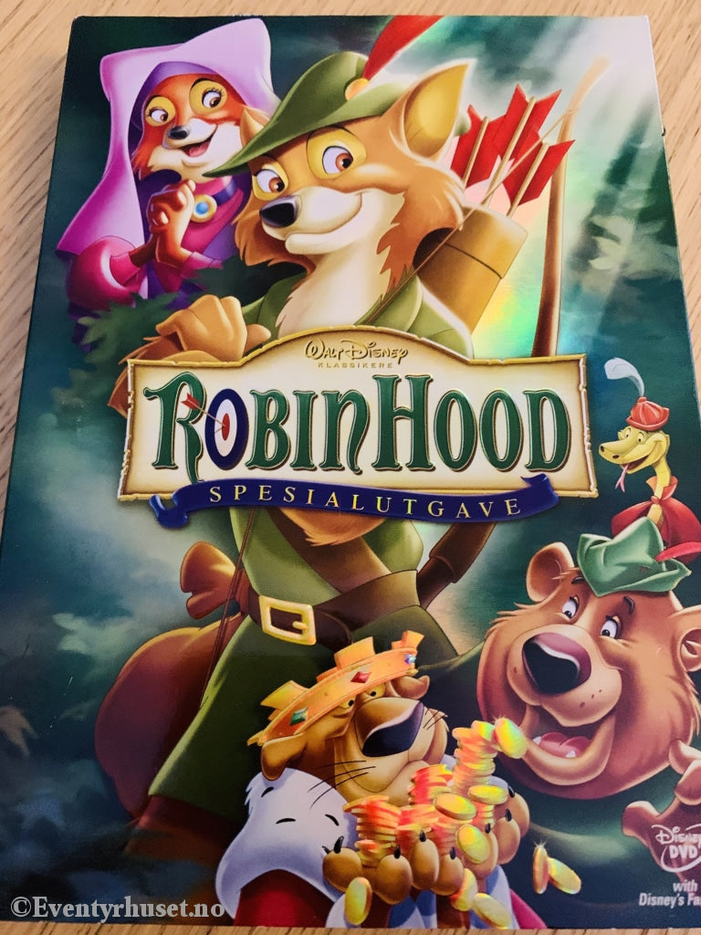 Disney Dvd Gullnummer 21. Robin Hood. Spesialutgave. Slipcase.