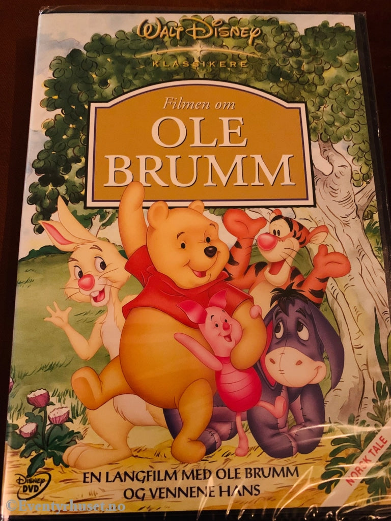 Disney Dvd Gullnummer 22. Filmen Om Ole Brumm. 1977. Ny I Plast!