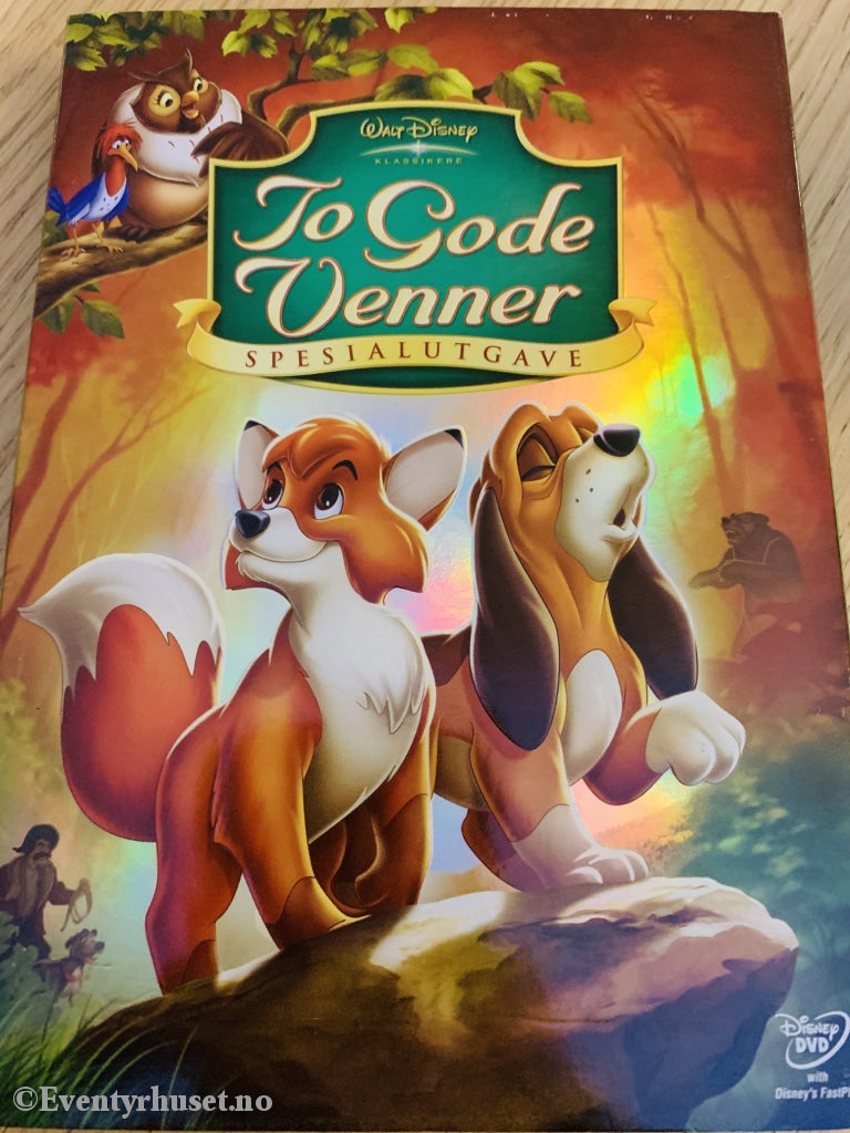 Disney Dvd Gullnummer 24. To Gode Venner - Spesialutgave. Slipcase.