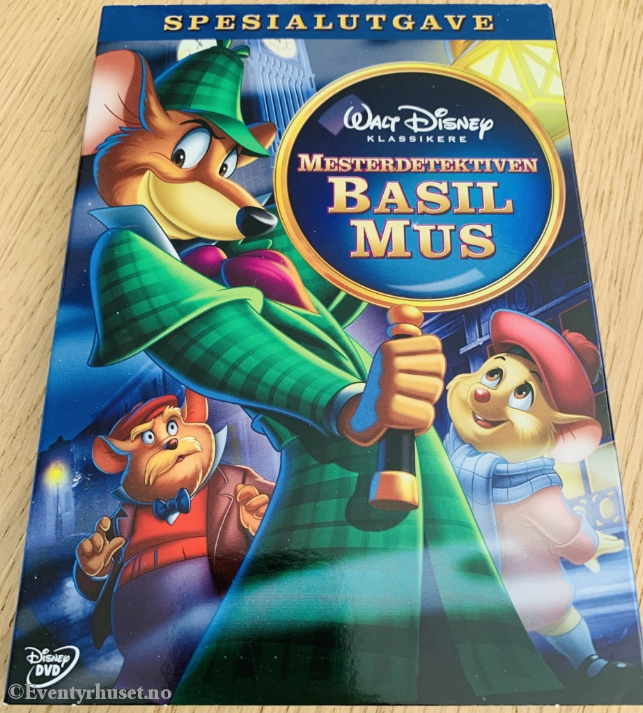 Disney Dvd Gullnummer 26. Mesterdetektiven Basil Mus. 1986. Slipcase.