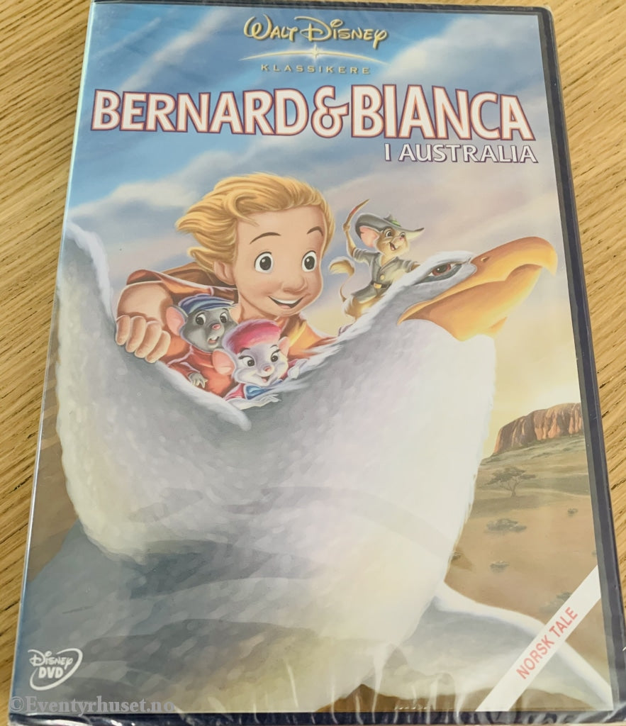 Disney Dvd Gullnummer 29. Bernard & Bianca I Australia. Ny Plast!
