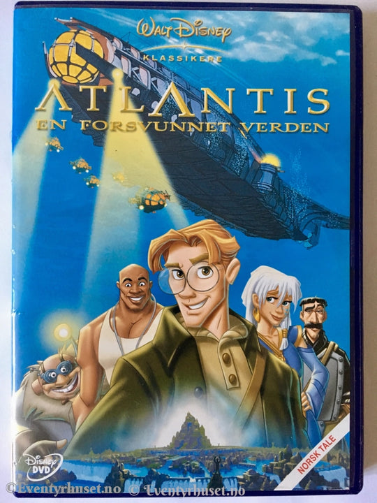 Disney Dvd Gullnummer 40. Atlantis En Forsvunnet Verden.