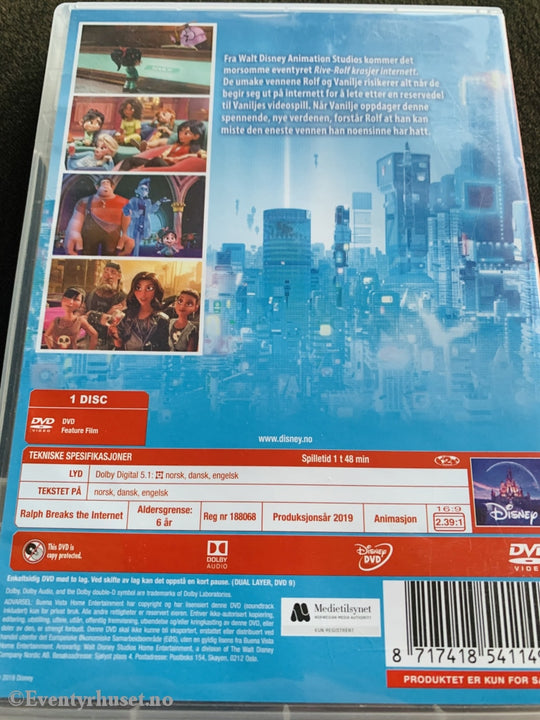 Disney Dvd. Rive-Rolf Krasjer Internett. Dvd