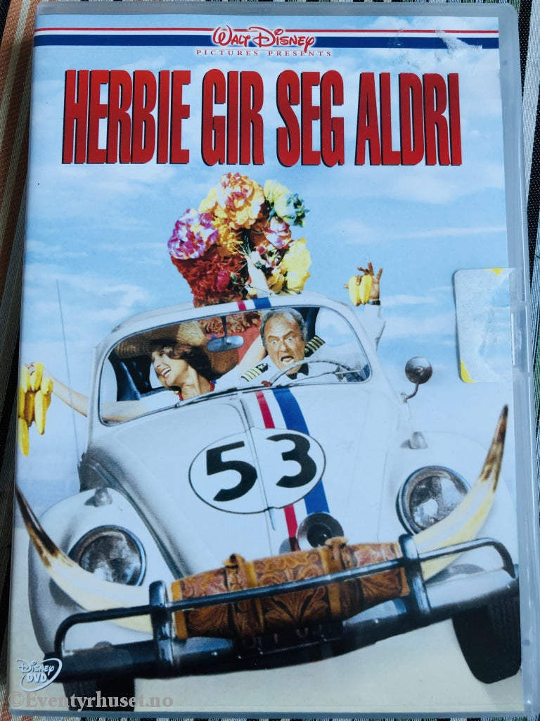 Disney Dvd. Herbie Gir Seg Aldri. 1980. Dvd