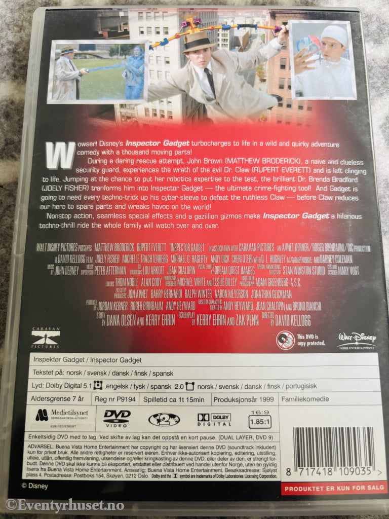 Disney DVD. Inspector Gadget.