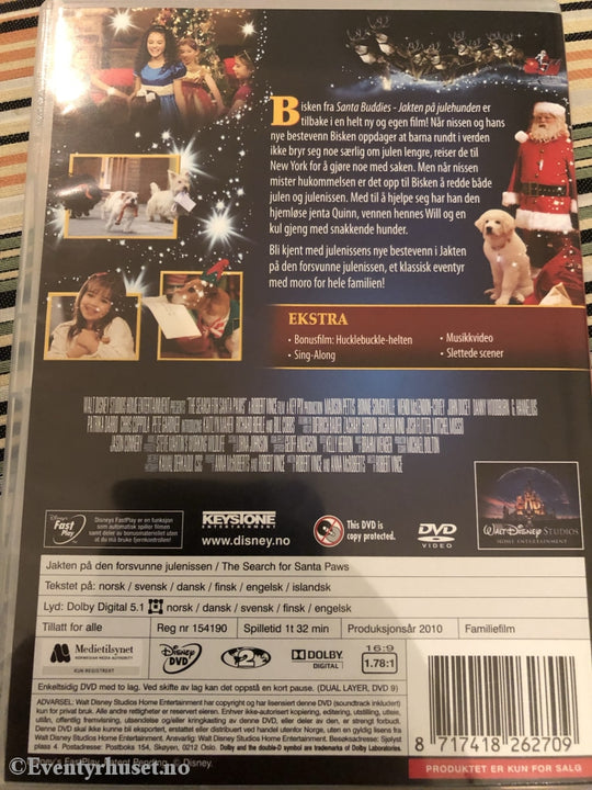 Disney Dvd. Jakten På Den Forsvunne Julenissen. 2010. Dvd