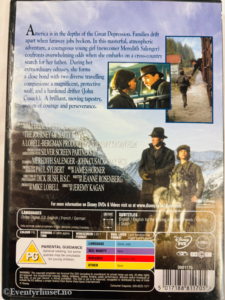 Disney DVD. Journey of Natty Gann. DVD