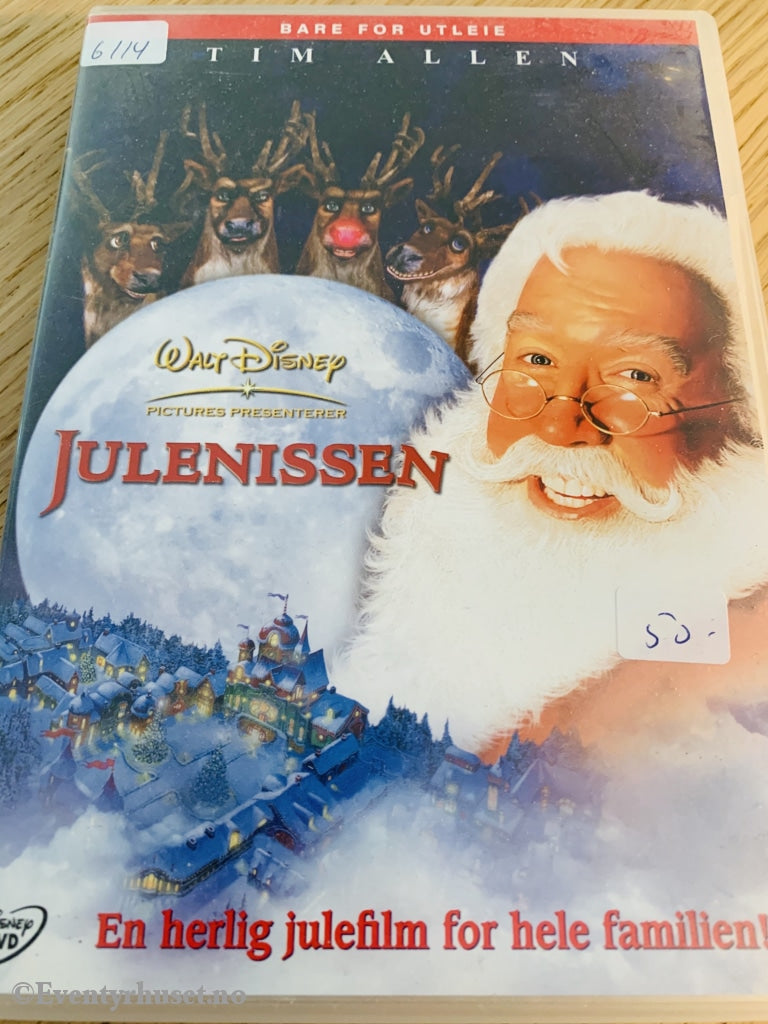 Disney Dvd. Julenissen. 2002. Utleiefilm. Dvd