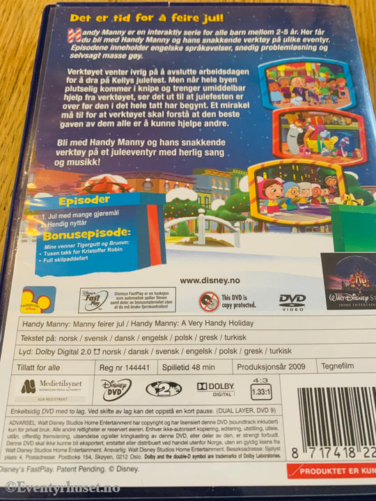 Disney DVD. Disney Junior. Vol. 1. Handy Manny feirer jul. DVD