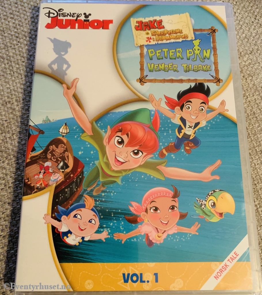 Disney Dvd. Junior. Vol.1. Jake & Sjørøverne I Drømmeland / Peter Pan Vender Tilbake. 2011. Dvd