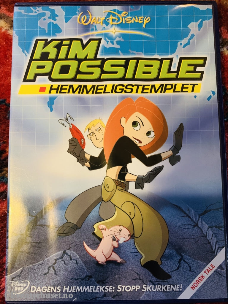 Disney Dvd. Kim Possible - Hemmeligstempelet. 2005. Dvd