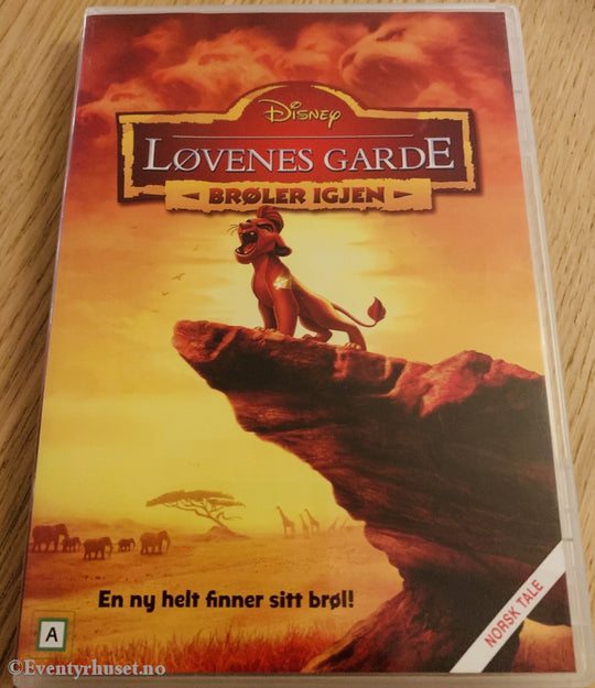 Disney Dvd. Løvenes Garde Brøler Igjen. Dvd