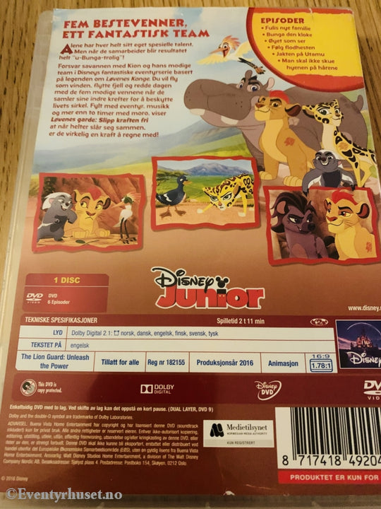 Disney Dvd. Løvenes Garde - Slipp Kraften Fri. Dvd