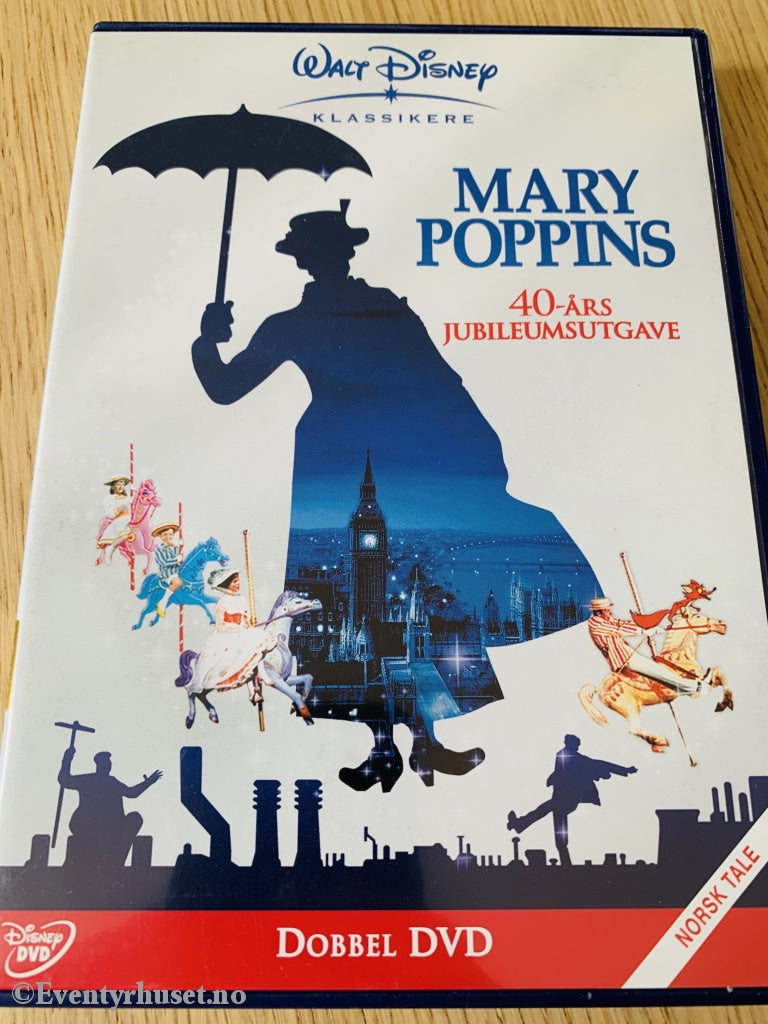 Disney Dvd. Mary Poppins - 40-Års Jubileumsutgave. 1964. Dvd