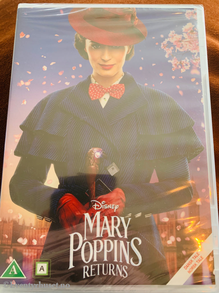 Disney DVD. Mary Poppins Returns. Ny i plast!