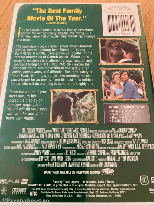 Disney Dvd. Mighty Joe Young. Dvd