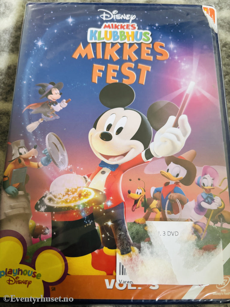 Disney DVD. Mikkes klubbhus - Mikkes fest. Ny i plast!