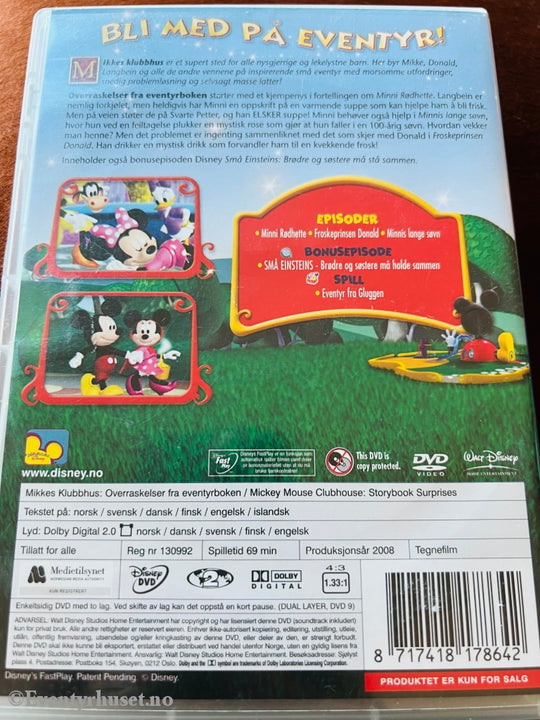 Disney Dvd. Mikkes Klubbhus Vol. 04. Overraskelser Fra Eventyrboken. Dvd