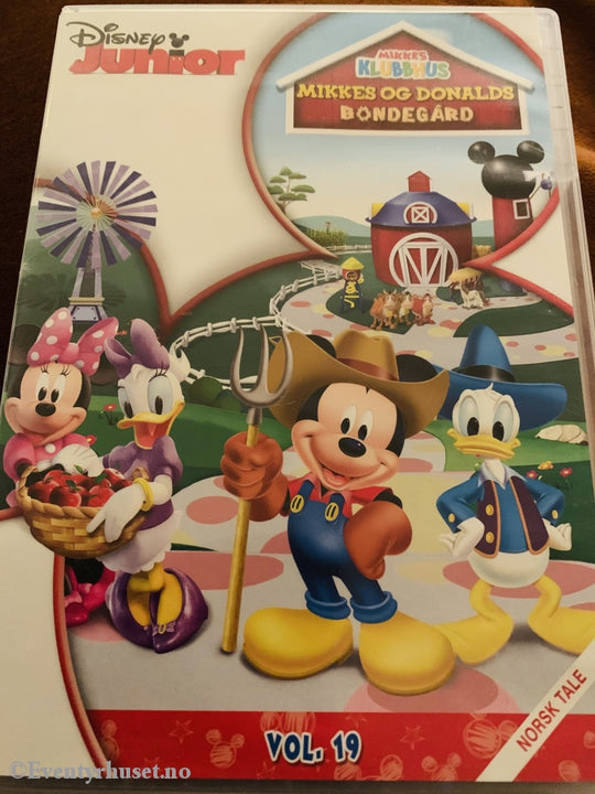 Disney Dvd. Mikkes Klubbhus Vol. 19. Og Donalds Bondegård. Dvd