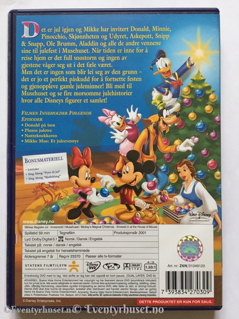 Disney Dvd. Mikkes Magiske Jul. Dvd