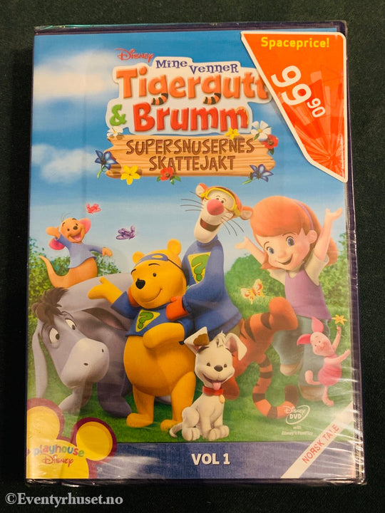 Disney Dvd. Mine Venner Tigergutt & Brumm. Vol. 1. Supersnusernes Skattejakt. 2008. Ny I Plast! Dvd