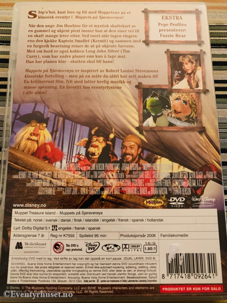 Disney Dvd. Muppets På Sjørøverøya. 2006. Dvd