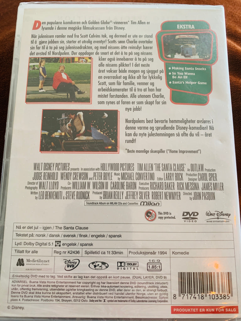 Disney DVD. Nå er det jul igjen. Ny i plast!