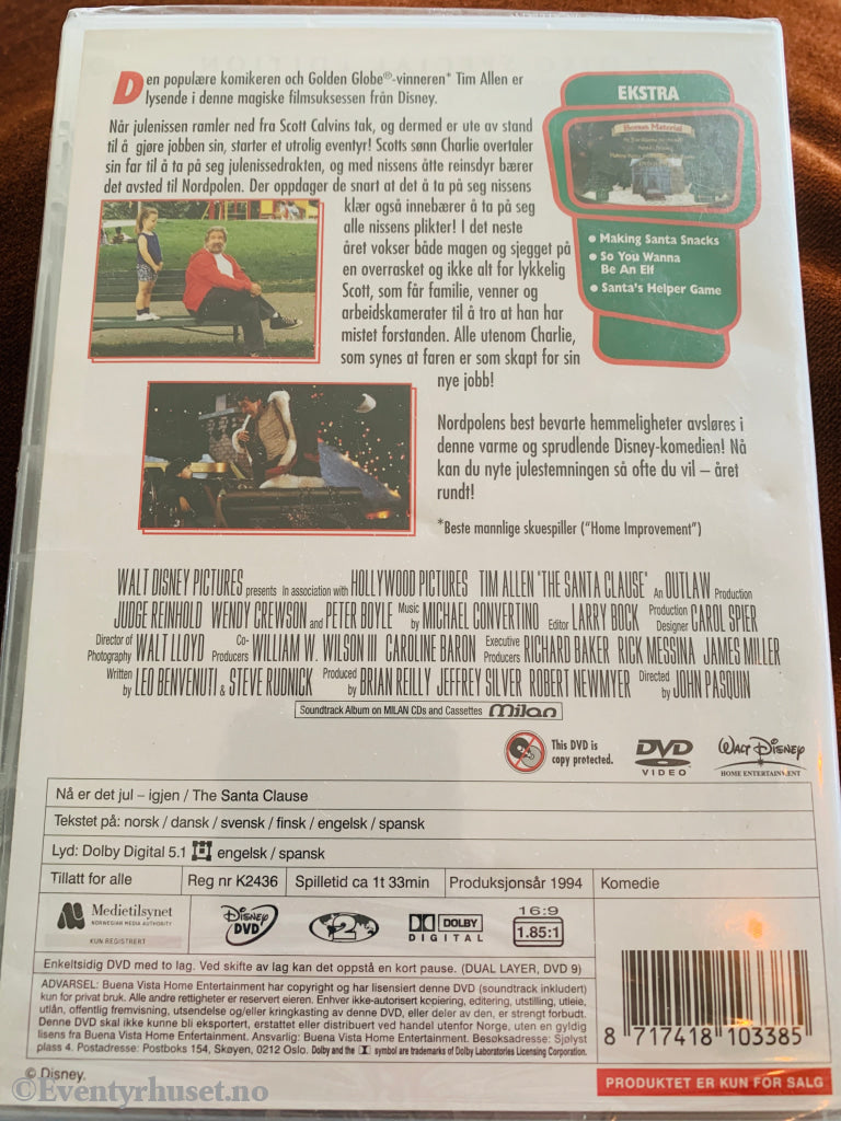 Disney DVD. Nå er det jul igjen. Ny i plast!
