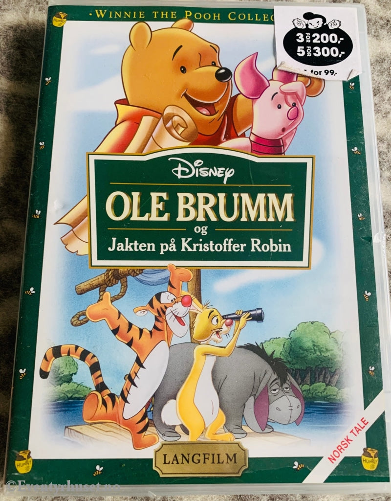 Disney Dvd. Ole Brumm - Jakten På Kristoffer Robin. 1997. Ny I Plast! Dvd