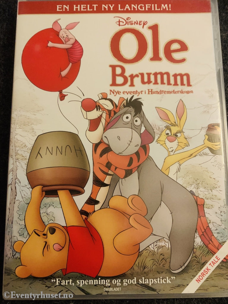 Disney Dvd. Ole Brumm - Nye Eventyr I Hundremeterskogen. 2011. Dvd