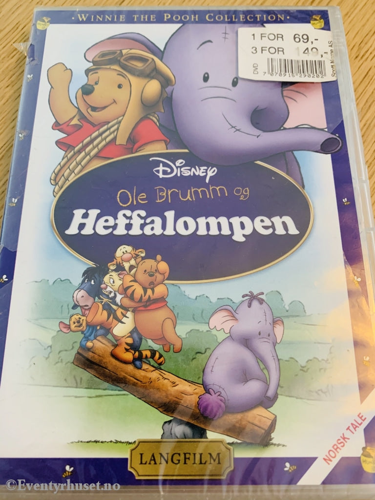 Disney Dvd. Ole Brumm Og Heffalompen. 2005. Ny I Plast! Dvd