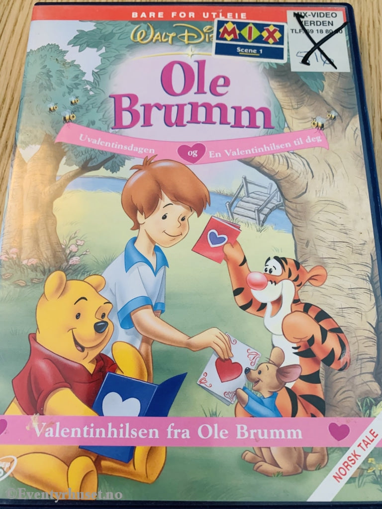 Disney Dvd. Ole Brumm - Uvalentinsdagen Og En Valentinshilsen Til Deg. 2005. Dvd Utleiefilm.