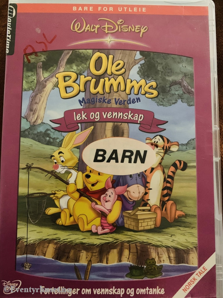 Disney Dvd. Ole Brumms Magiske Verden - Lek Og Vennskap. Utleiefilm. Dvd