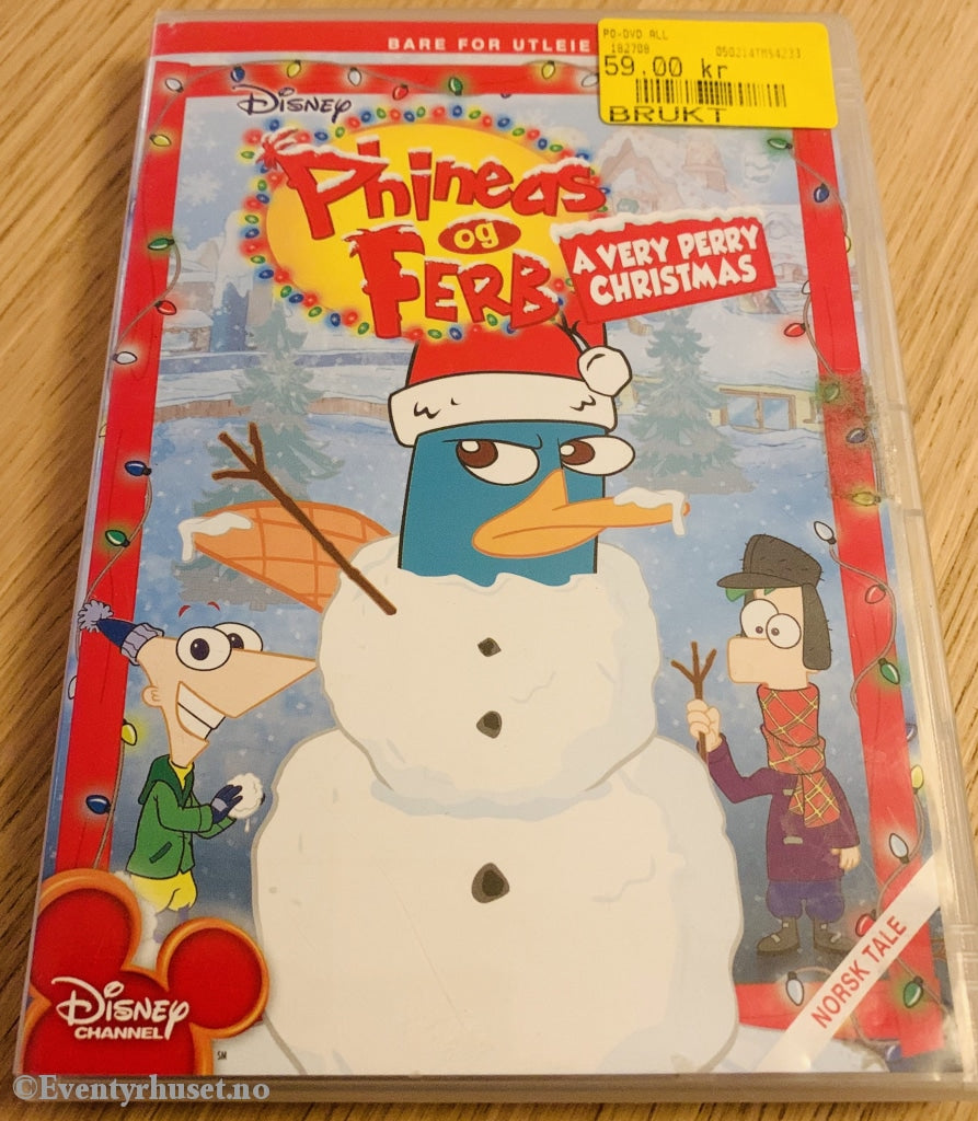 Disney Dvd. Phineas Og Ferb. A Verry Perry Christmas. 2011. Dvd