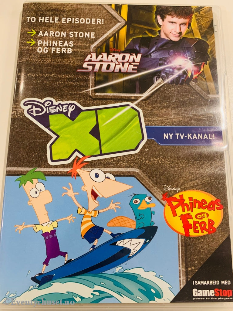 Disney Dvd. Phineas Og Ferb / Aaron Stone. Xd Tv Kanal. Dvd