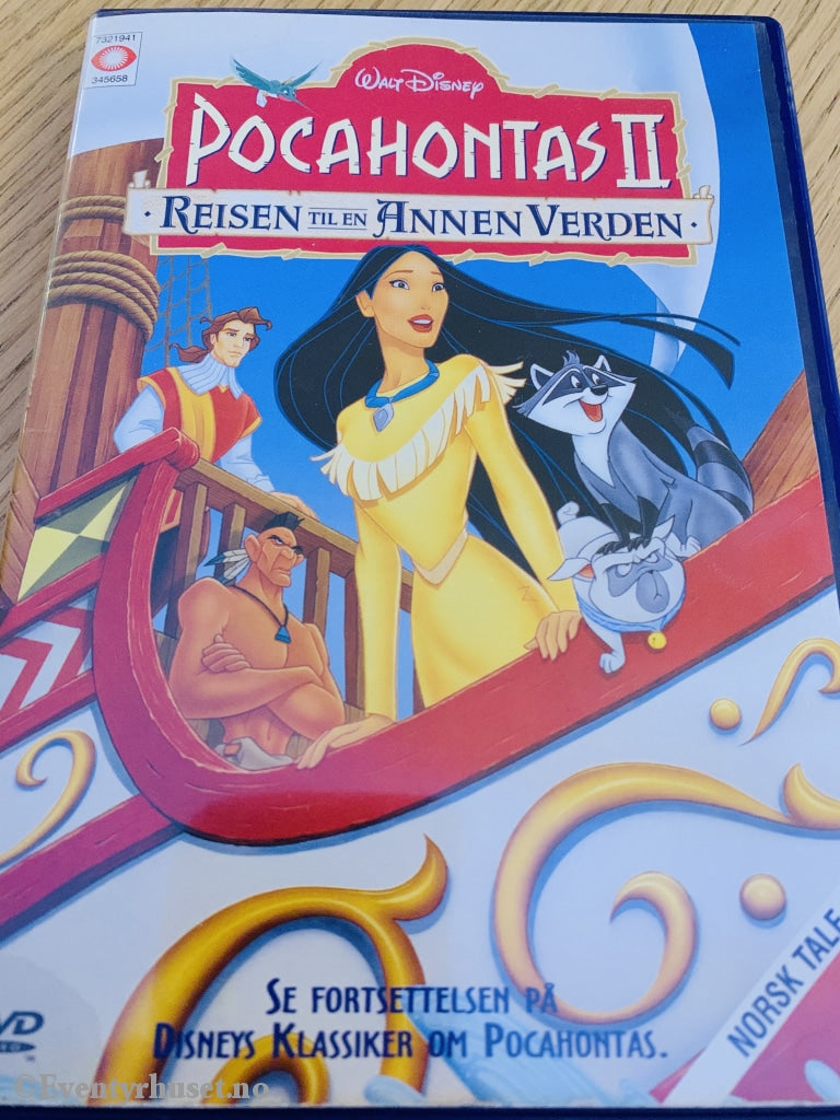 Disney Dvd. Pocahontas 2 - Reisen Til En Annen Verden. 1998. Dvd
