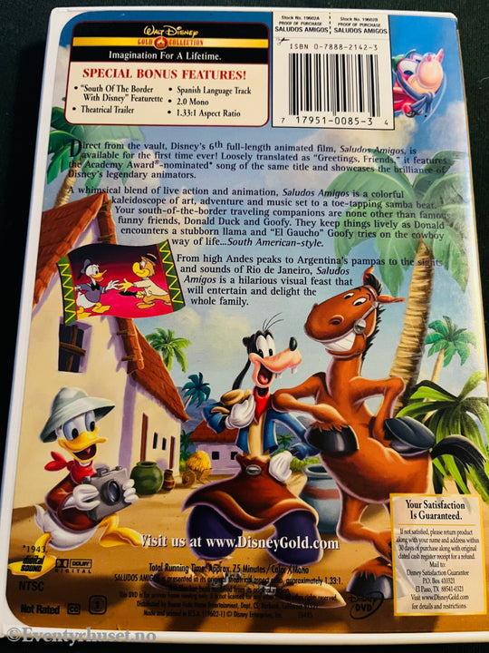 Disney DVD. Saludos Amigos (Gold Collection). 1943. – Eventyrhuset