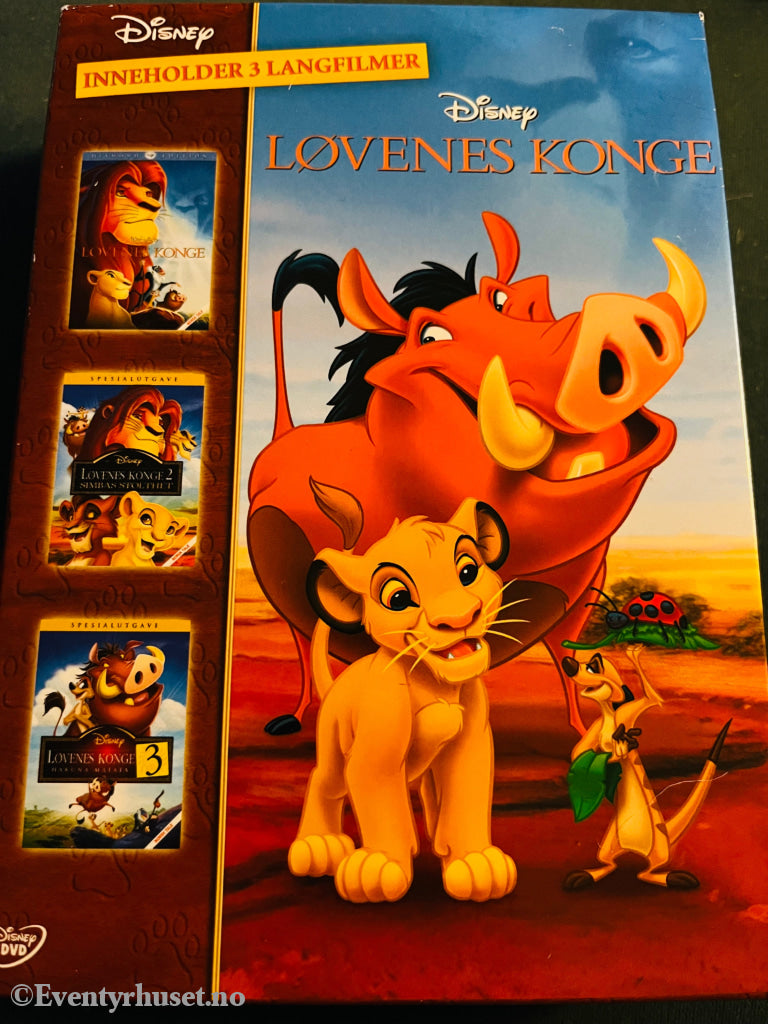 Disney Dvd Samleboks. Løvenes Konge.