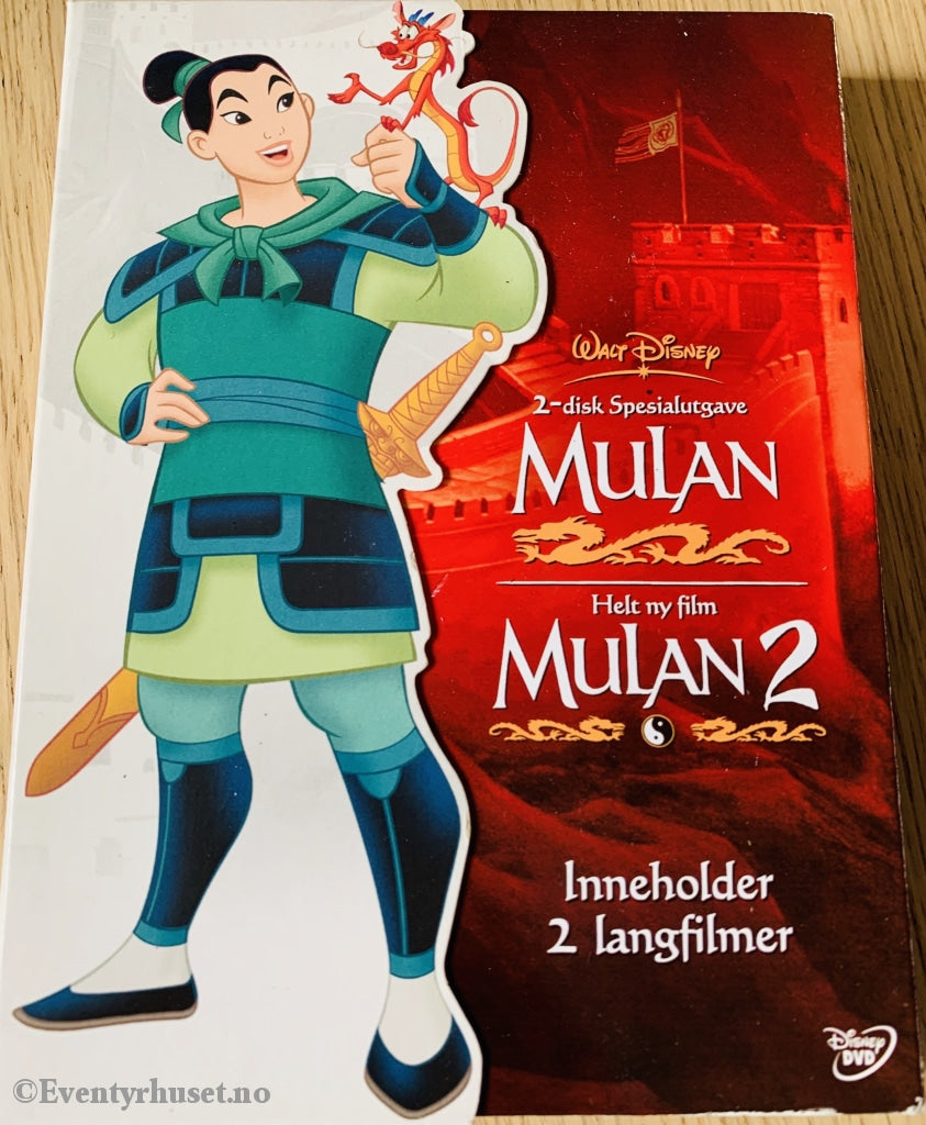 Disney Dvd Samleboks. Mulan & 2.